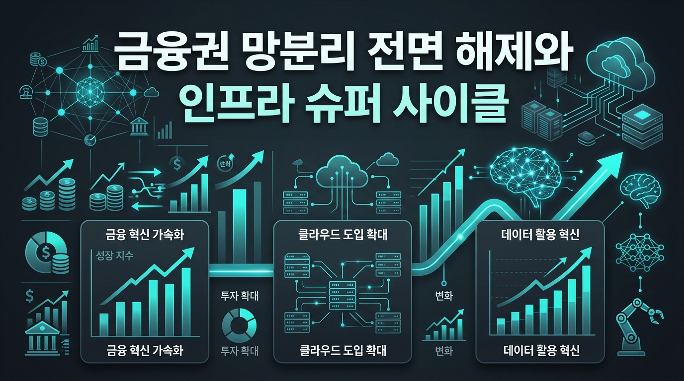 금융권 망분리 전면 해제와 AI 인프라 슈퍼 사이클