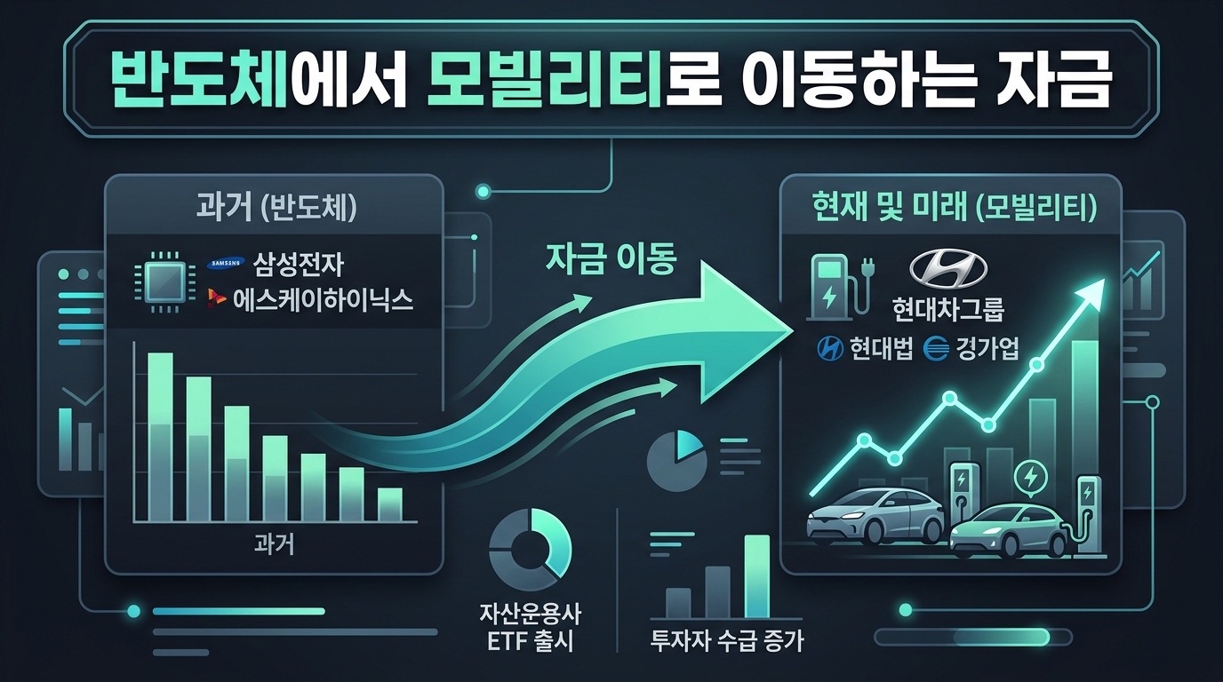 반도체에서 모빌리티로 이동하는 ETF 자금