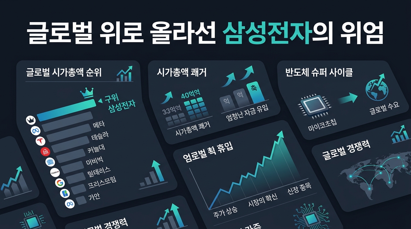 글로벌 9위로 올라선 삼성전자의 위엄