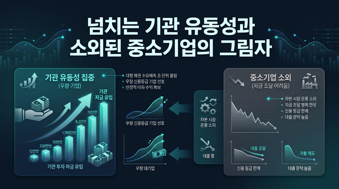 넘치는 기관 유동성과 소외된 중소기업의 그림자