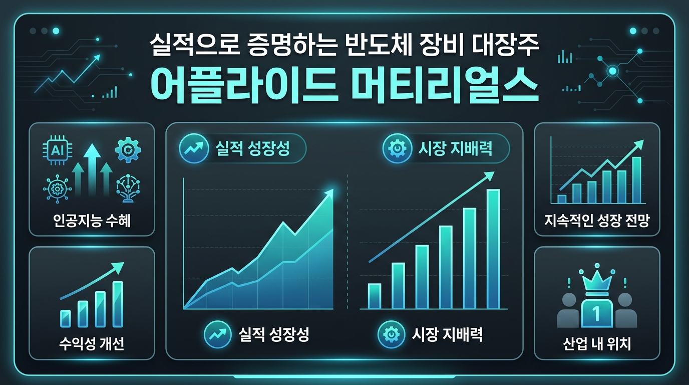 실적으로 증명하는 반도체 장비 대장주, 어플라이드 머티리얼스