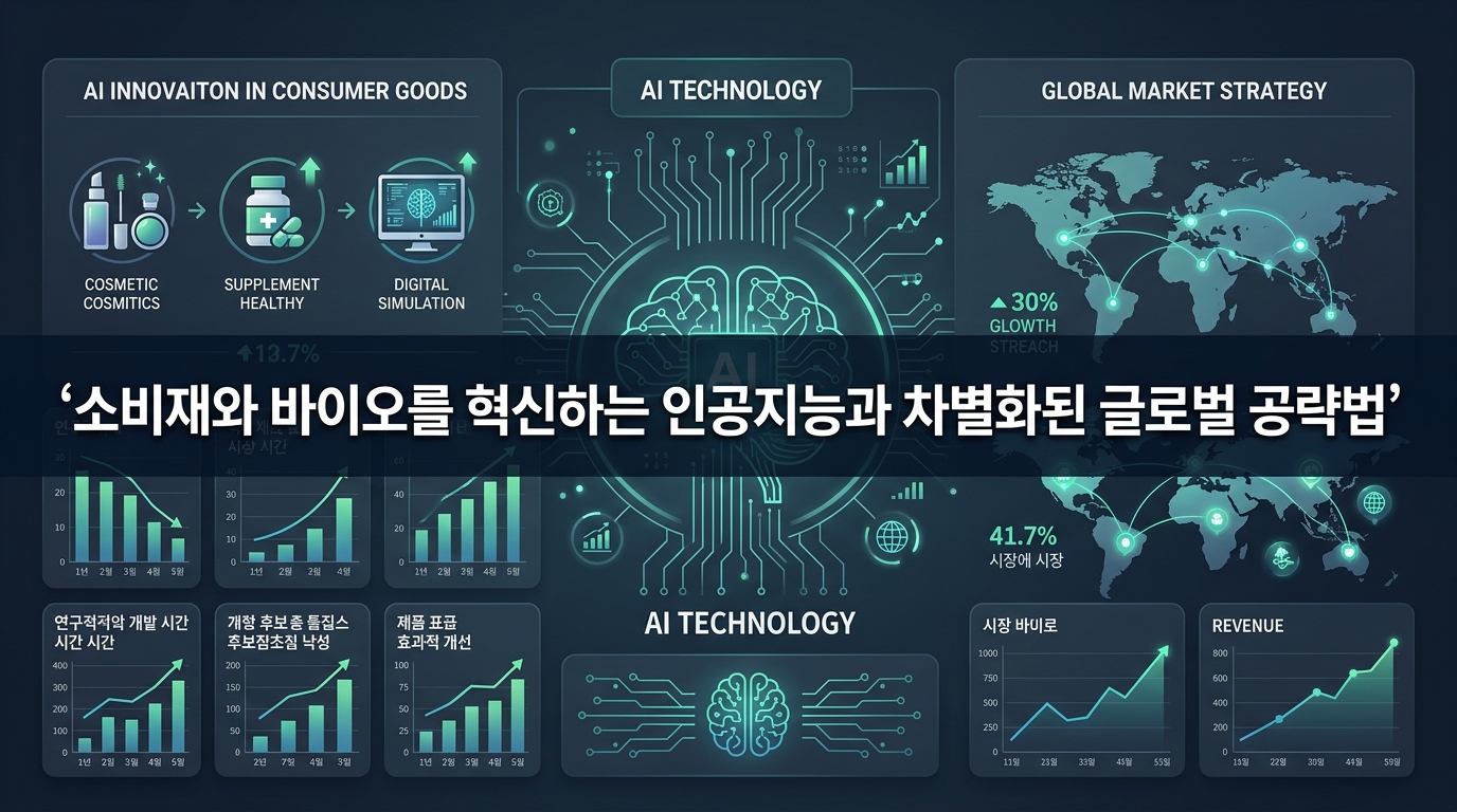 소비재와 바이오를 혁신하는 인공지능과 차별화된 글로벌 공략법