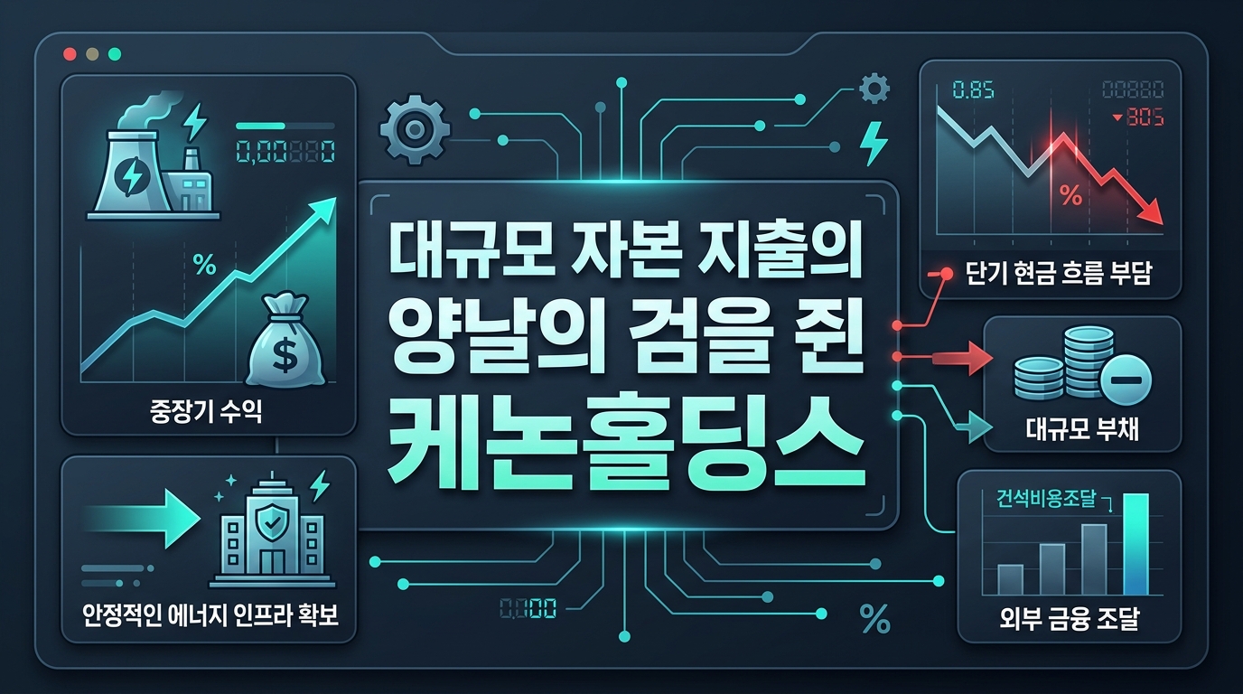 대규모 자본 지출의 양날의 검을 쥔 케논홀딩스