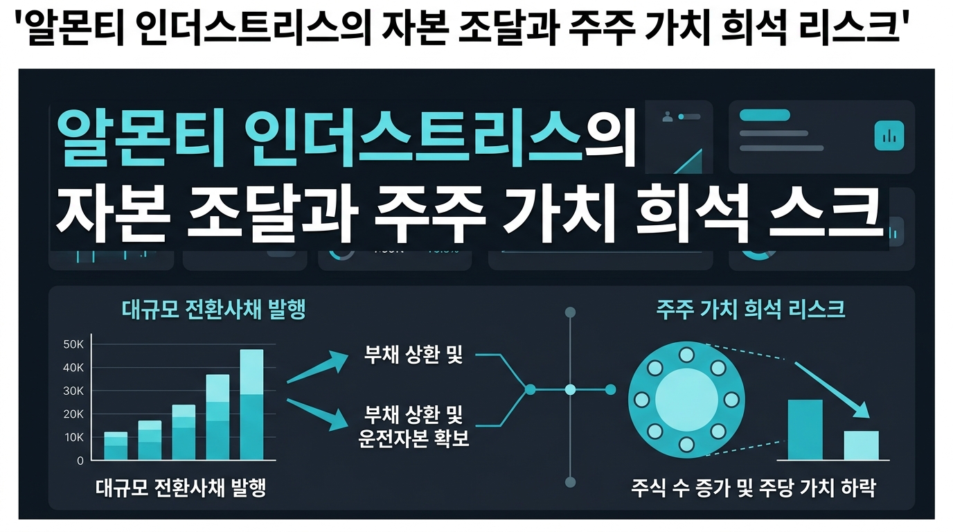 알몬티 인더스트리스의 자본 조달과 주주 가치 희석 리스크