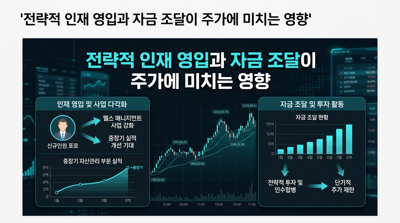전략적 인재 영입과 자금 조달이 주가에 미치는 영향
