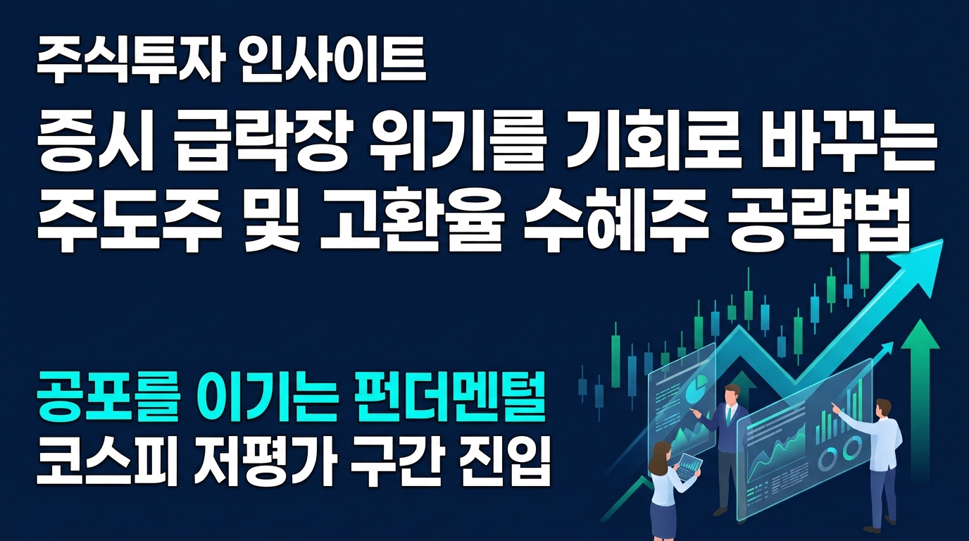 주식투자 인사이트 증시 급락장 위기를 기회로 바꾸는 주도주 및 고환율 수혜주 공략법