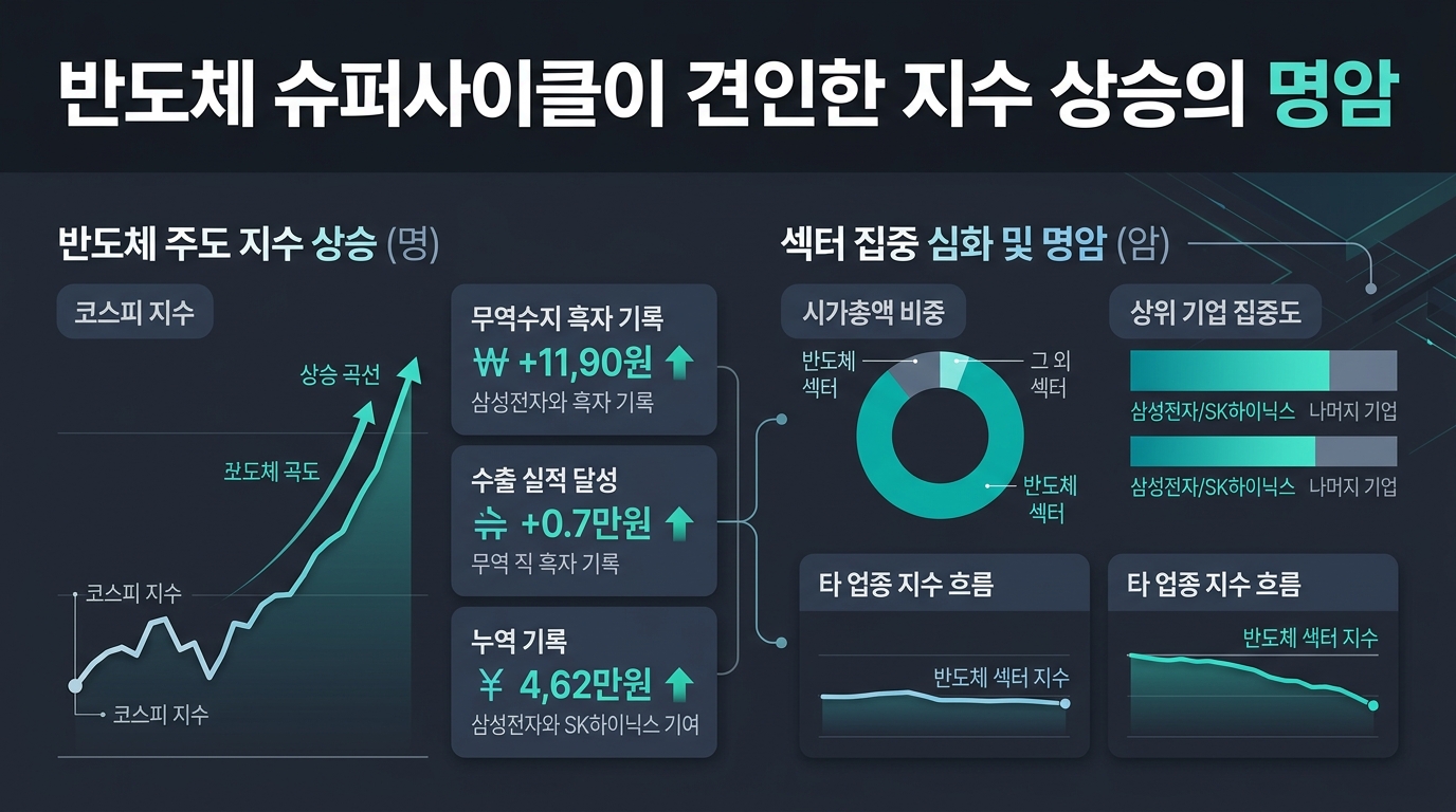반도체 슈퍼사이클이 견인한 지수 상승의 명암