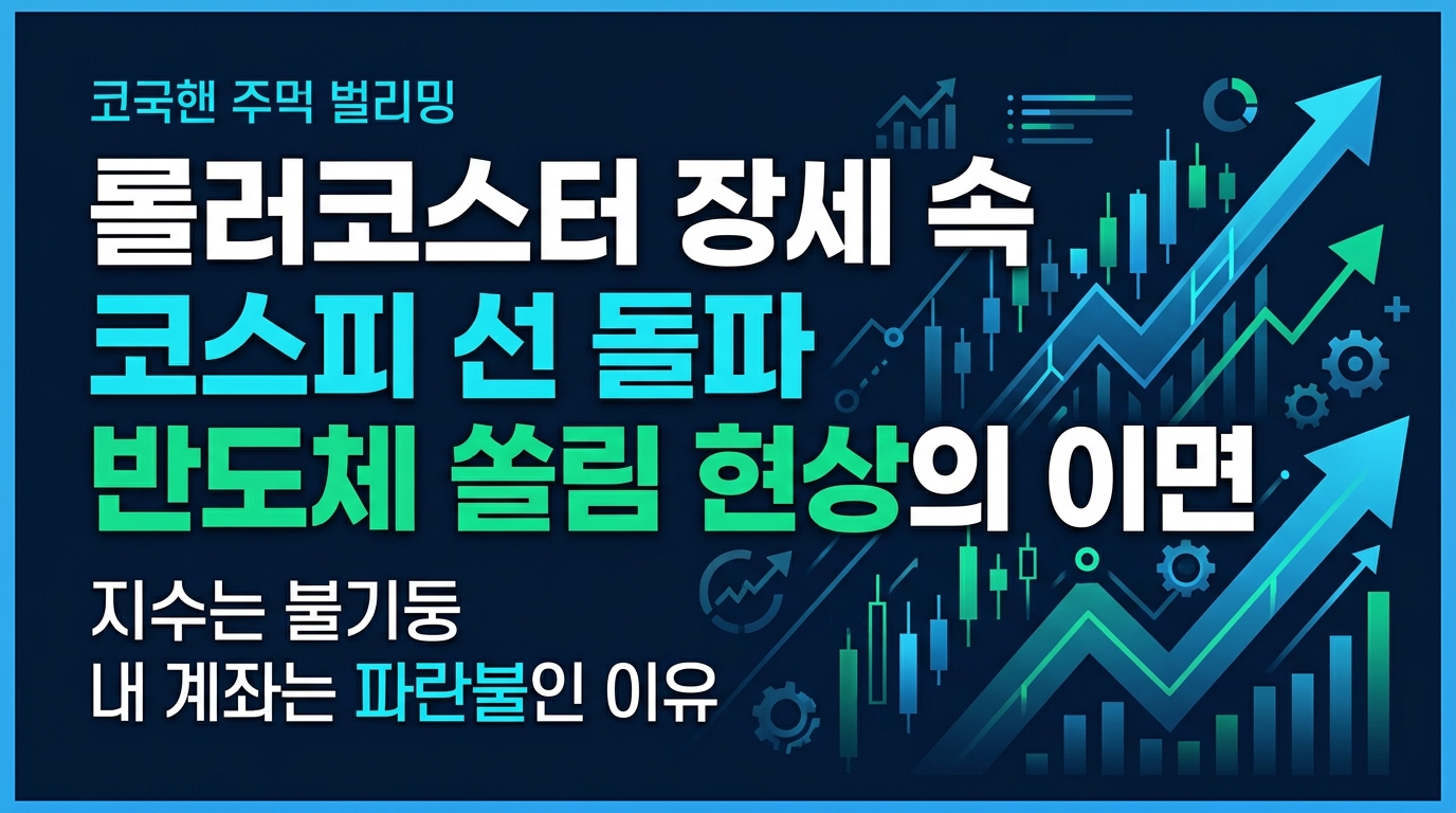 롤러코스터 장세 속 코스피 8800선 돌파, 반도체 쏠림 현상의 이면