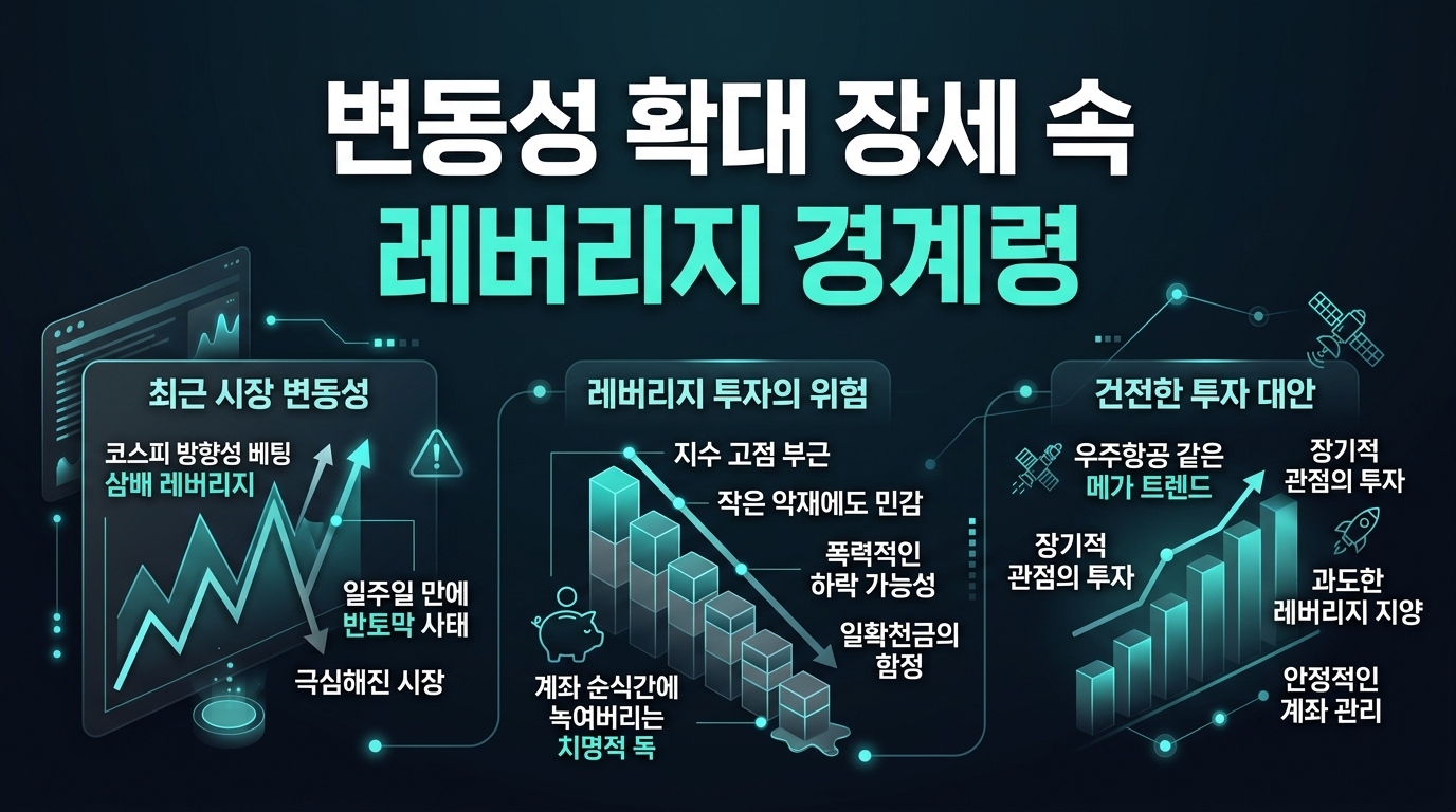 변동성 확대 장세 속 레버리지 경계령