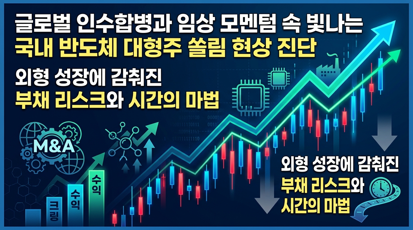 글로벌 인수합병과 임상 모멘텀 속 빛나는 국내 반도체 대형주 쏠림 현상 진단