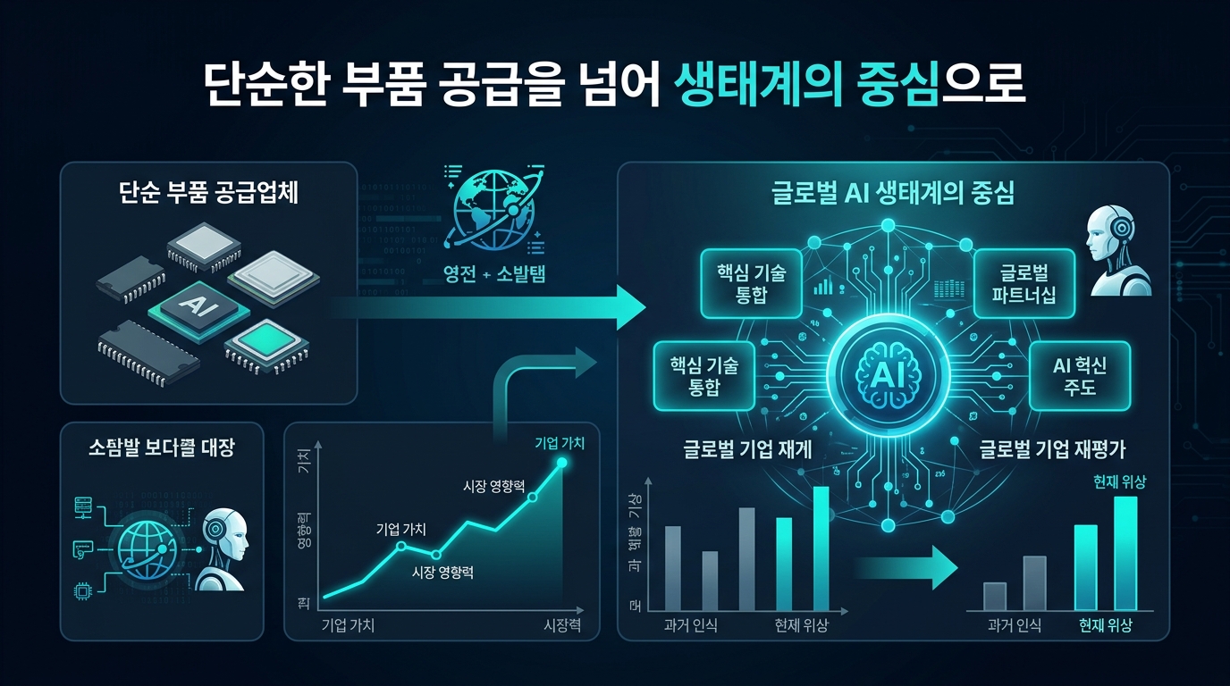 단순한 부품 공급을 넘어 AI 생태계의 중심으로