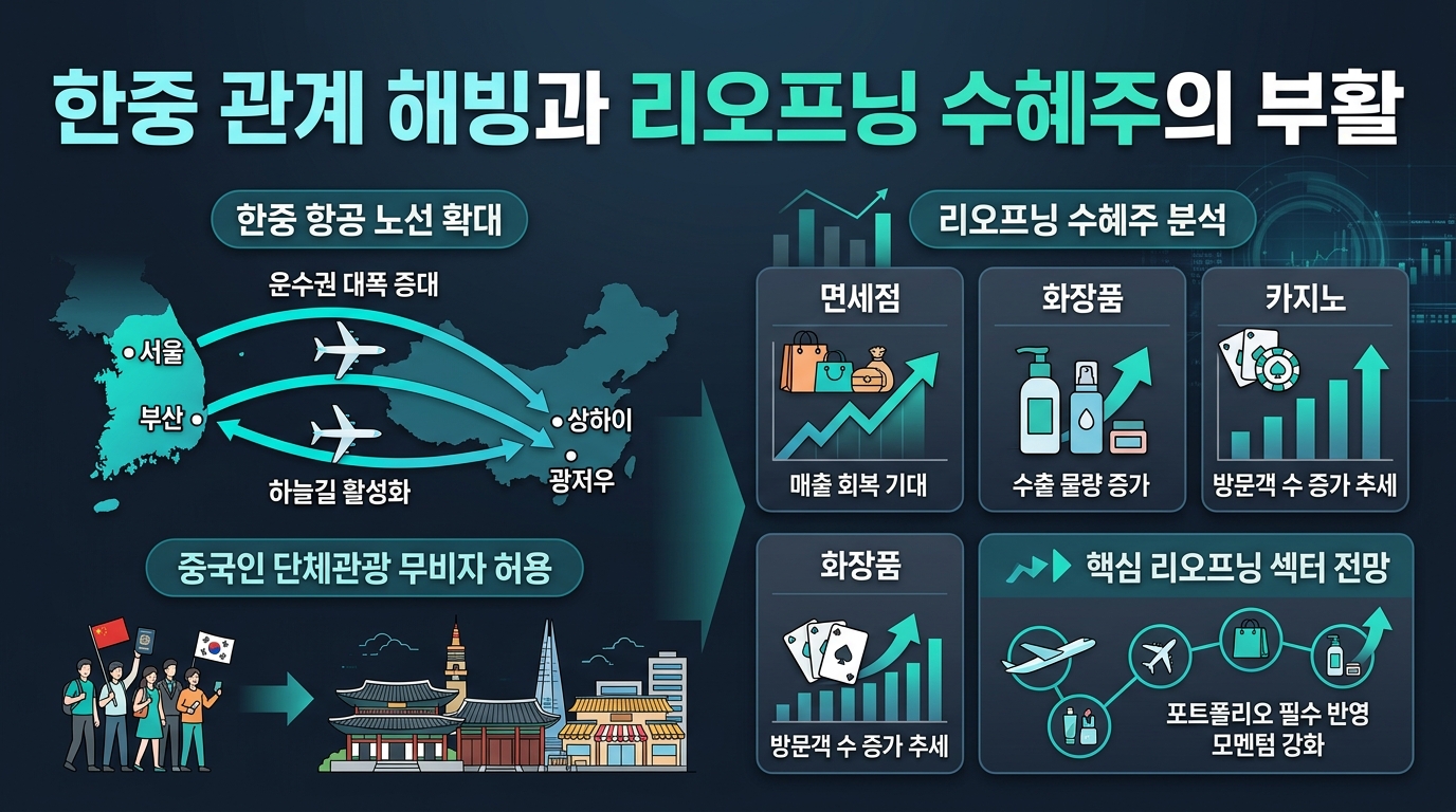 한중 관계 해빙과 리오프닝 수혜주의 부활