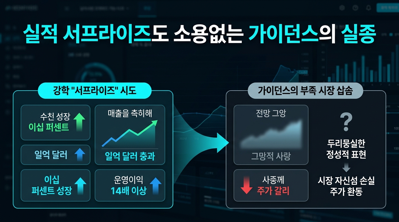 실적 서프라이즈도 소용없는 가이던스의 실종