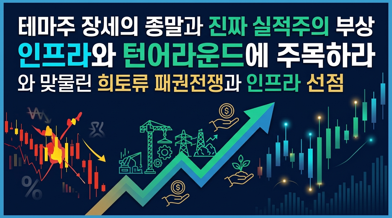 테마주 장세의 종말과 진짜 실적주의 부상: AI 인프라와 턴어라운드에 주목하라