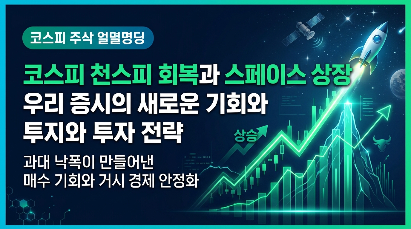 코스피 8천스피 회복과 스페이스X 상장, 우리 증시의 새로운 기회와 투자 전략