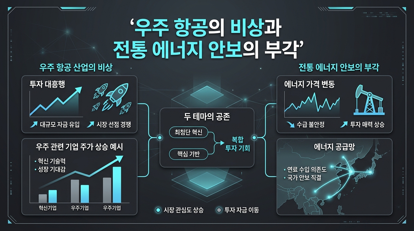 우주 항공의 비상과 전통 에너지 안보의 부각