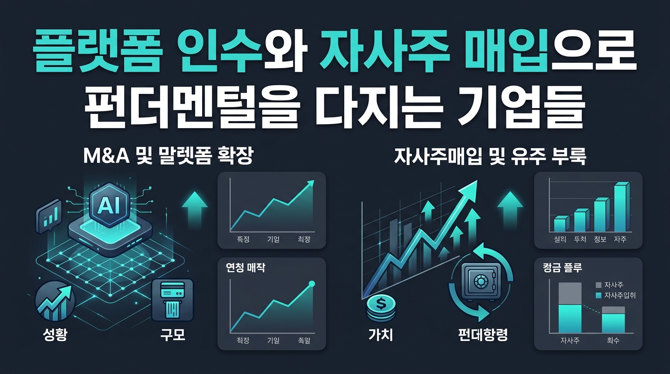 플랫폼 인수와 자사주 매입으로 펀더멘털을 다지는 기업들
