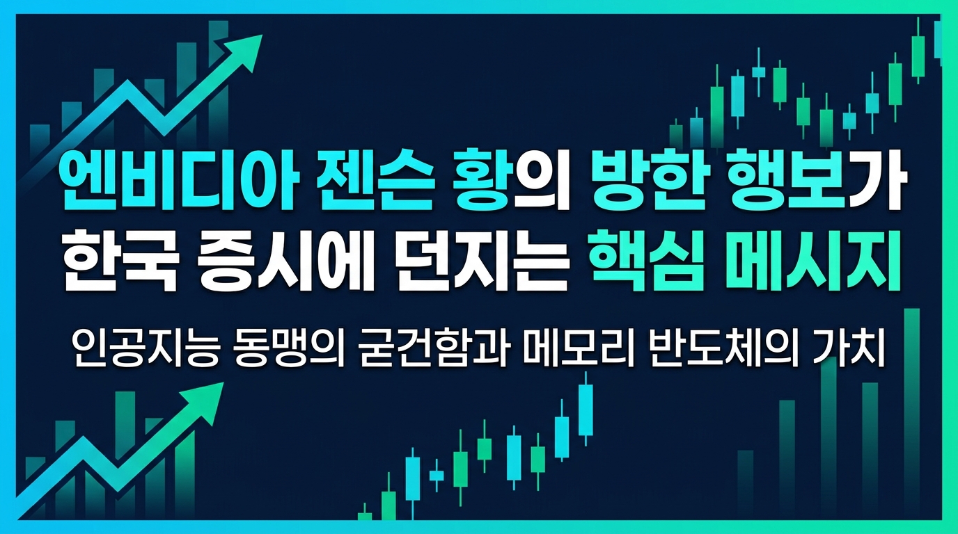 엔비디아 젠슨 황의 방한 행보가 한국 증시에 던지는 핵심 메시지