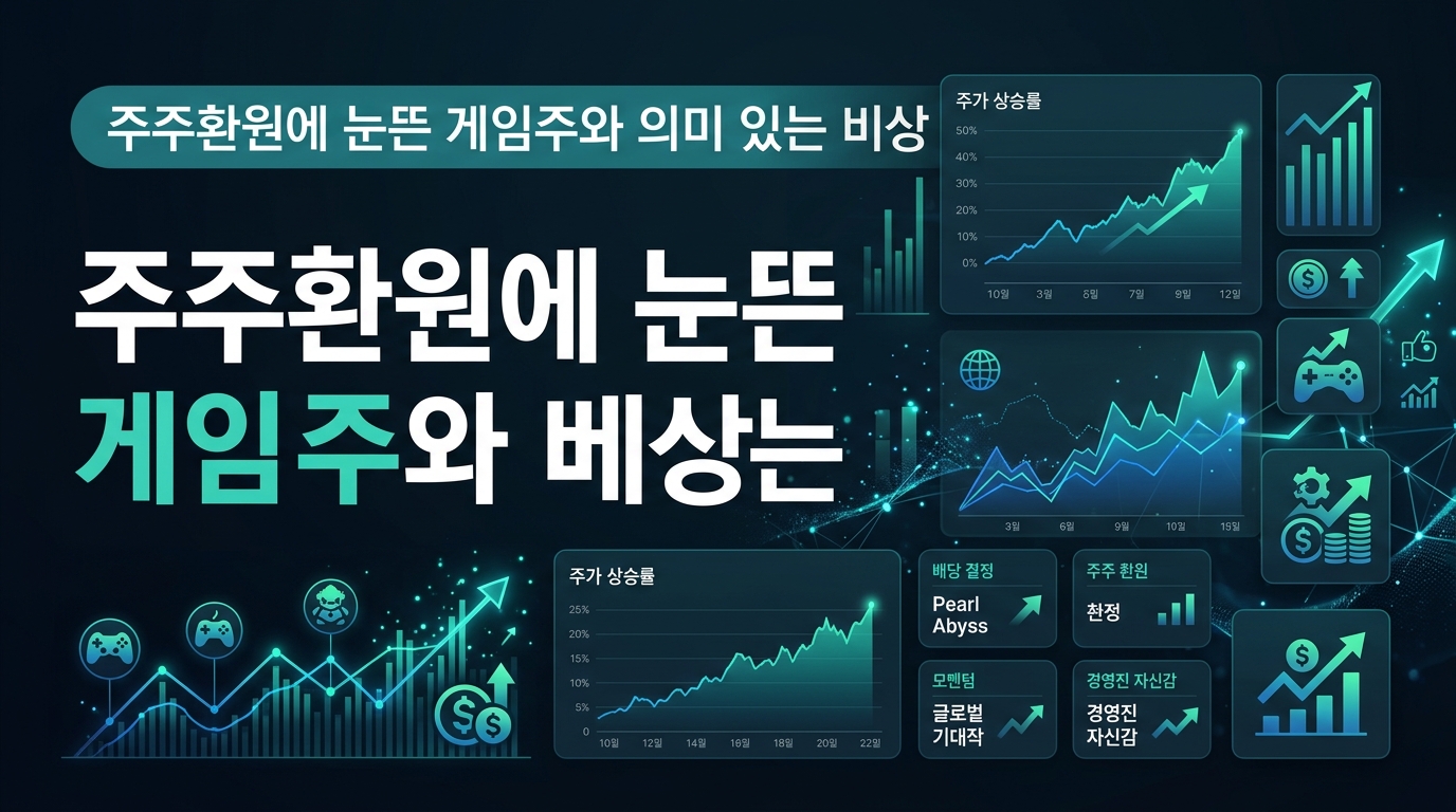 주주환원에 눈뜬 게임주와 의미 있는 비상