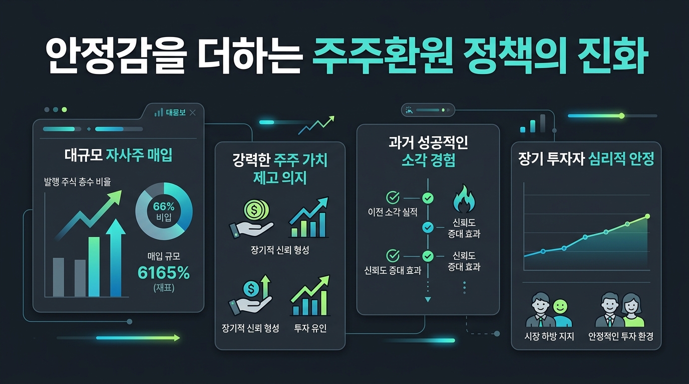 안정감을 더하는 주주환원 정책의 진화