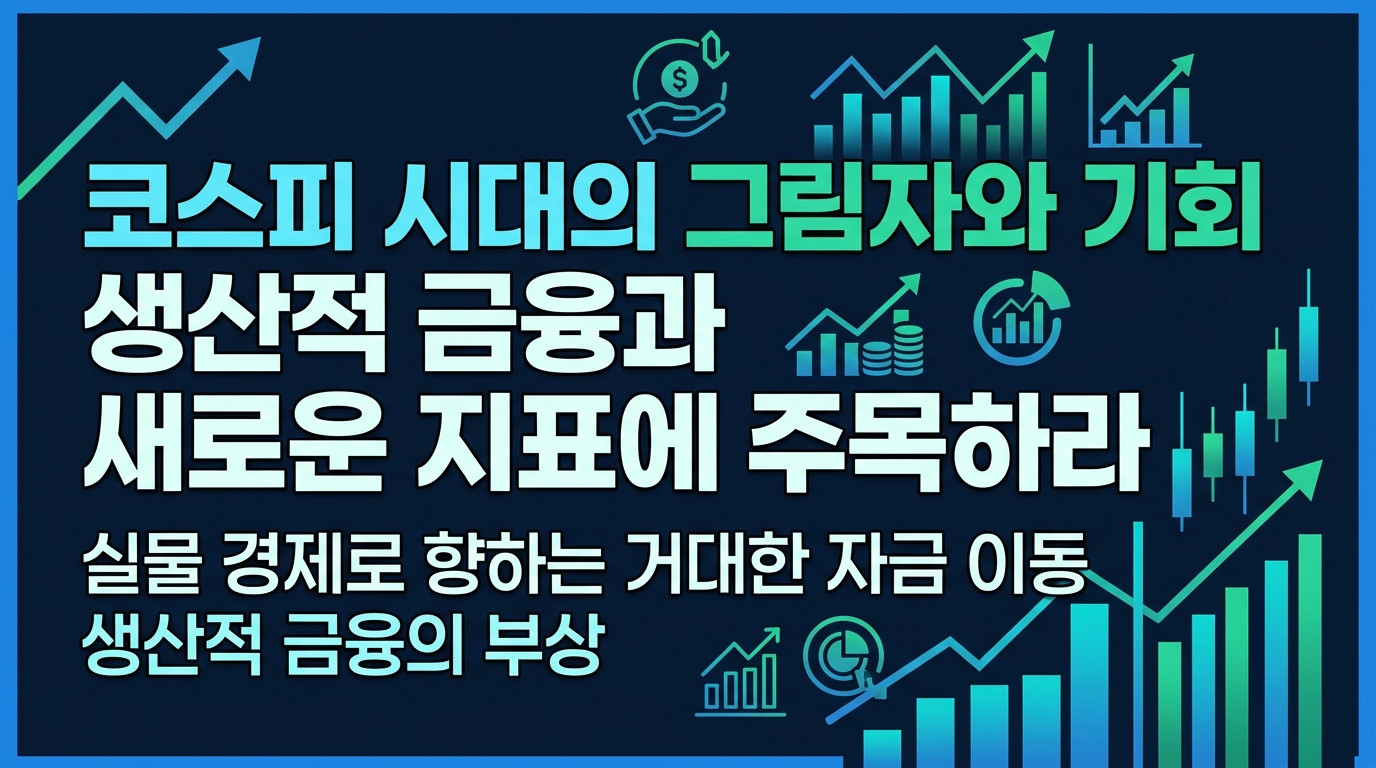 코스피 8000 시대의 그림자와 기회, 생산적 금융과 새로운 지표에 주목하라