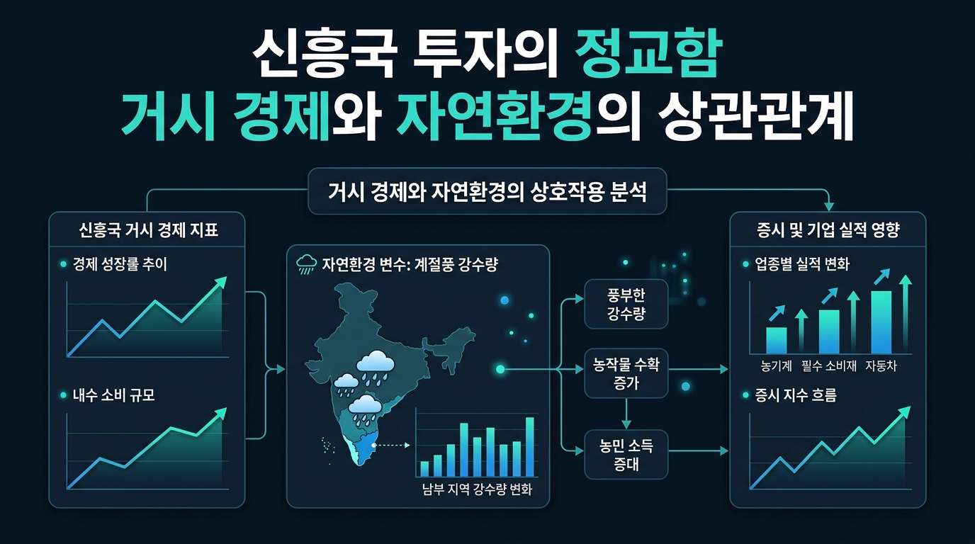 신흥국 투자의 정교함, 거시 경제와 자연환경의 상관관계