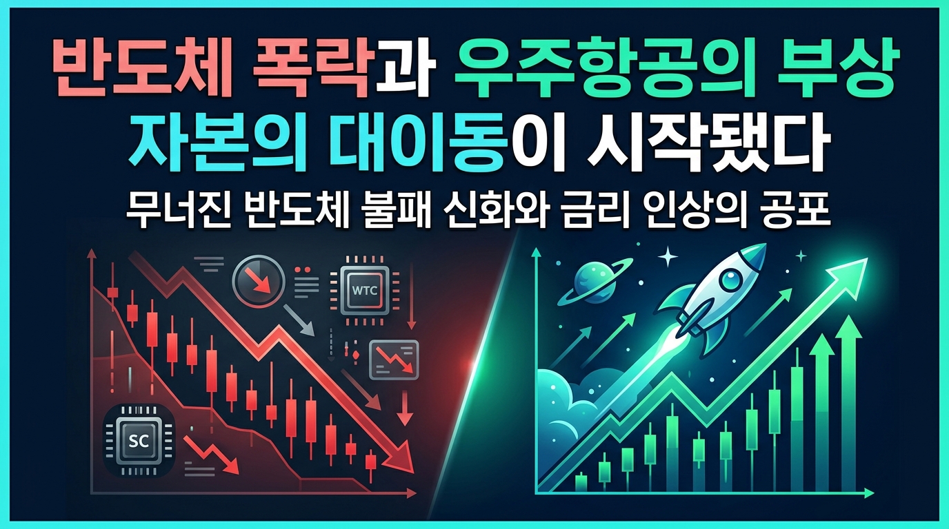 반도체 폭락과 우주항공의 부상 자본의 대이동이 시작됐다