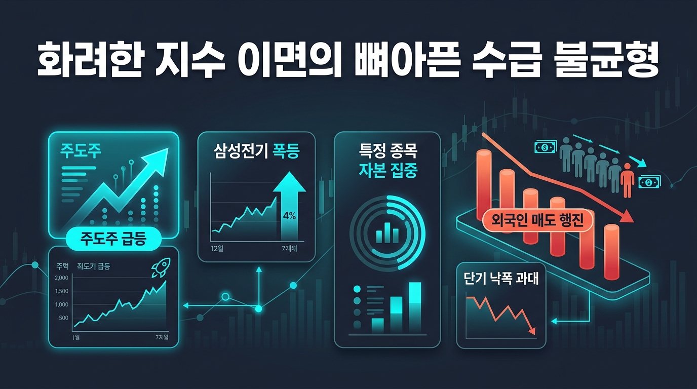화려한 지수 이면의 뼈아픈 수급 불균형