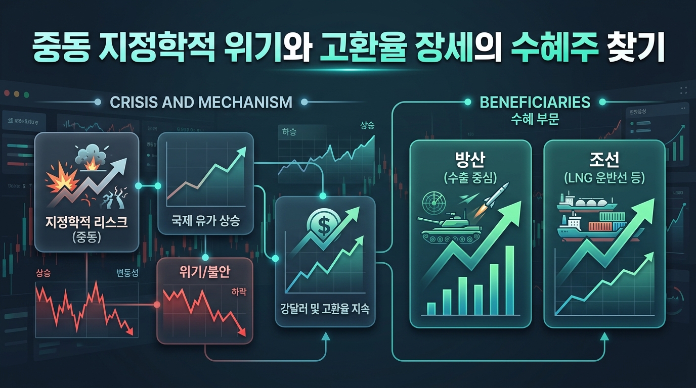중동 지정학적 위기와 고환율 장세의 수혜주 찾기