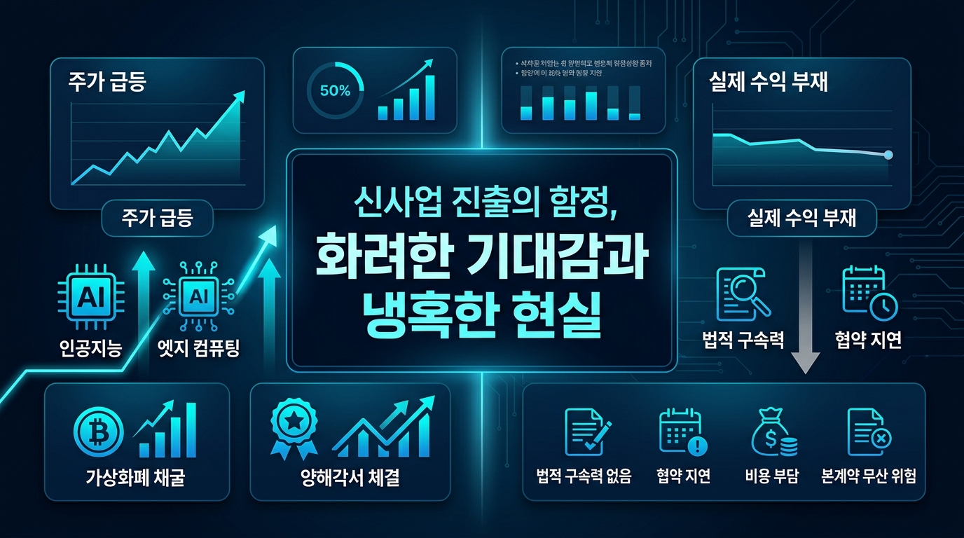신사업 진출의 함정, 화려한 기대감과 냉혹한 현실