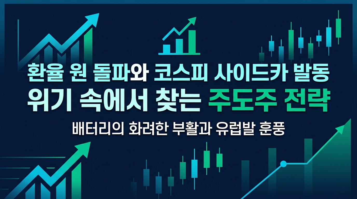 환율 1550원 돌파와 코스피 사이드카 발동, 위기 속에서 찾는 주도주 전략
