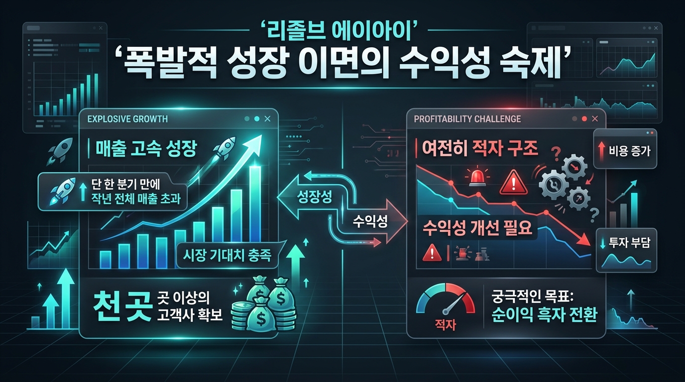 폭발적 성장 이면의 수익성 숙제