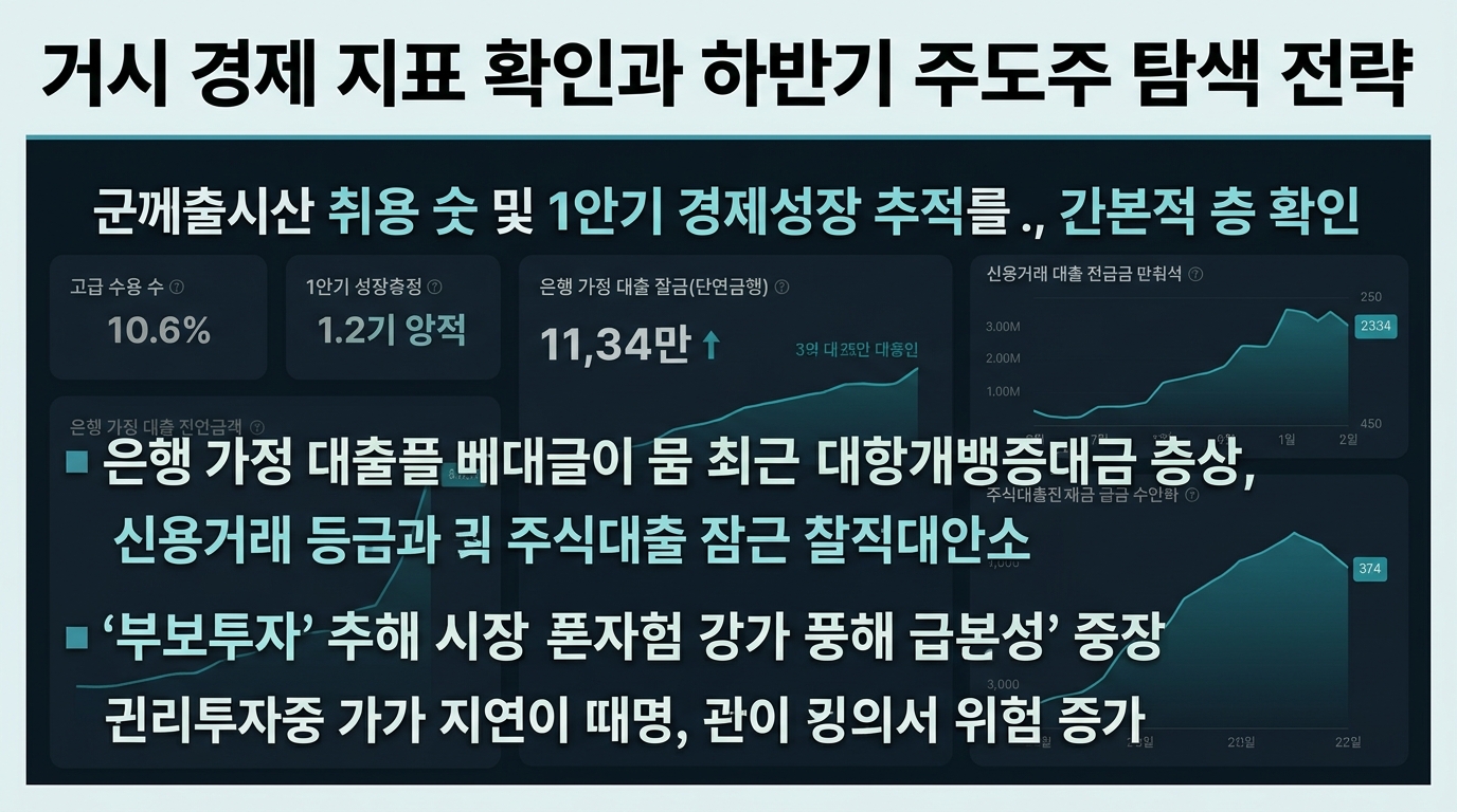 거시 경제 지표 확인과 하반기 주도주 탐색 전략