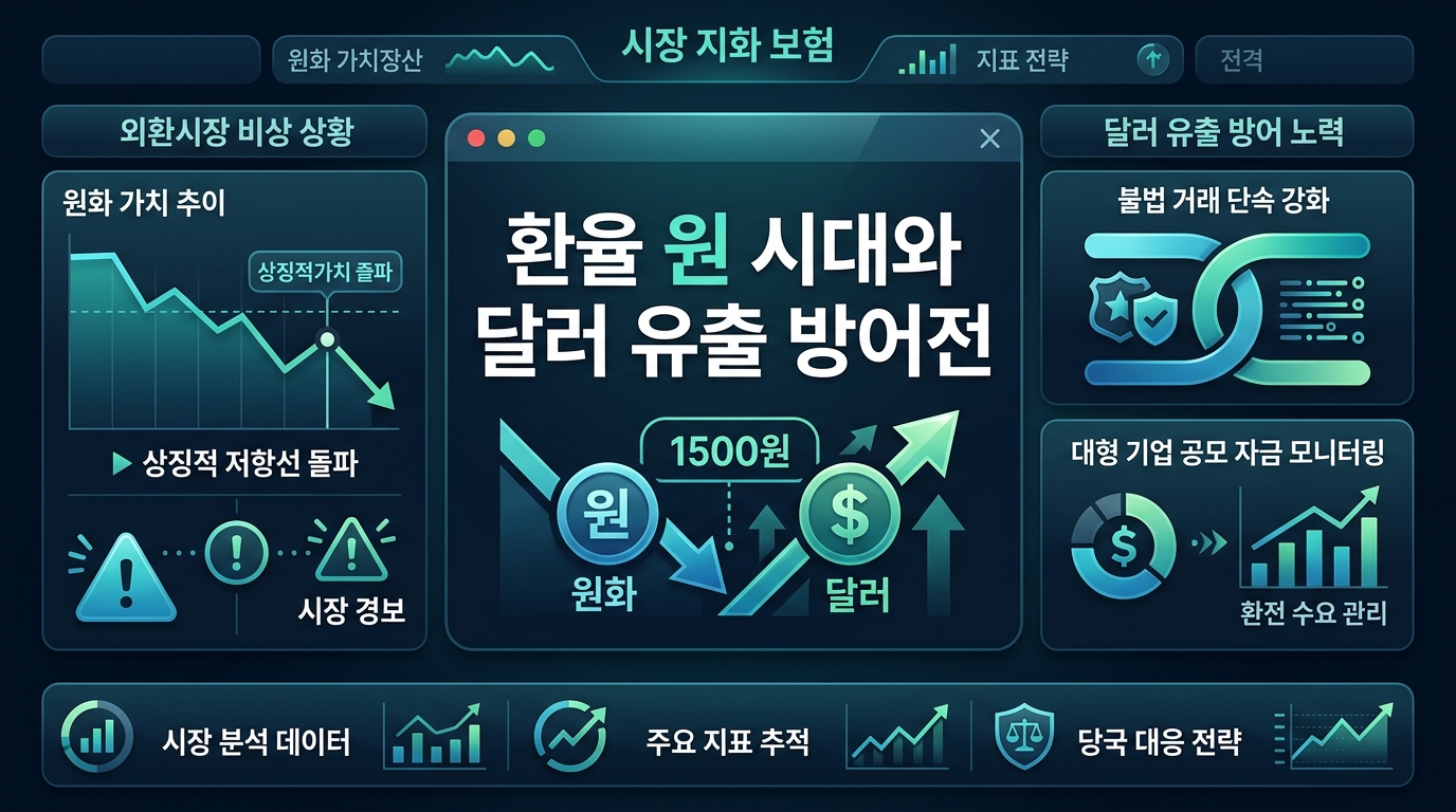 환율 1500원 시대와 달러 유출 방어전