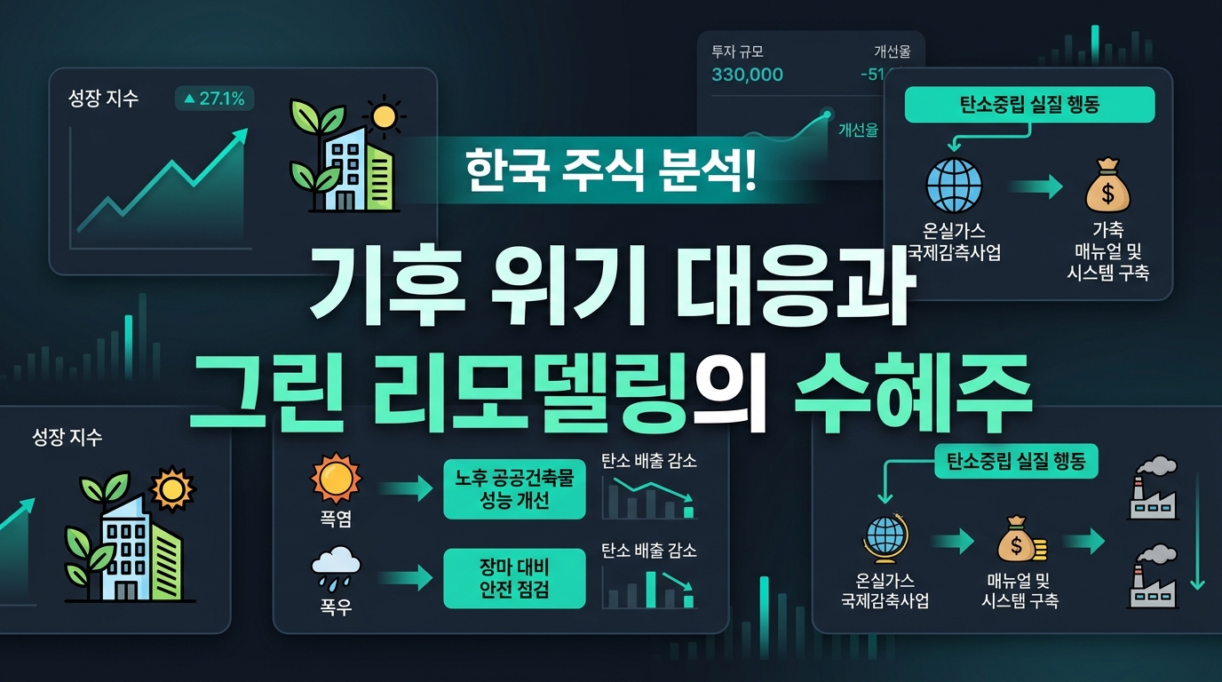 기후 위기 대응과 그린 리모델링의 수혜주