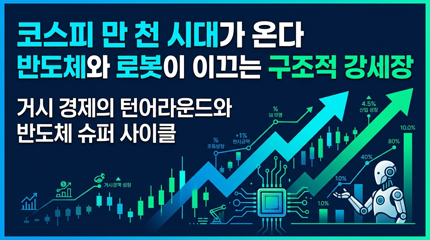 코스피 1만 2천 시대가 온다, 반도체와 로봇이 이끄는 구조적 강세장