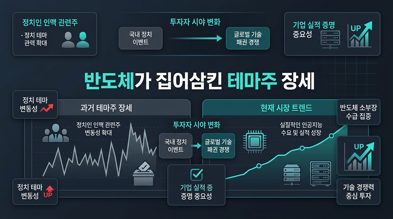 반도체가 집어삼킨 테마주 장세