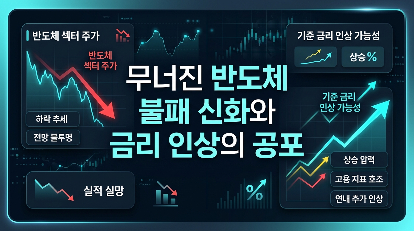 무너진 반도체 불패 신화와 금리 인상의 공포