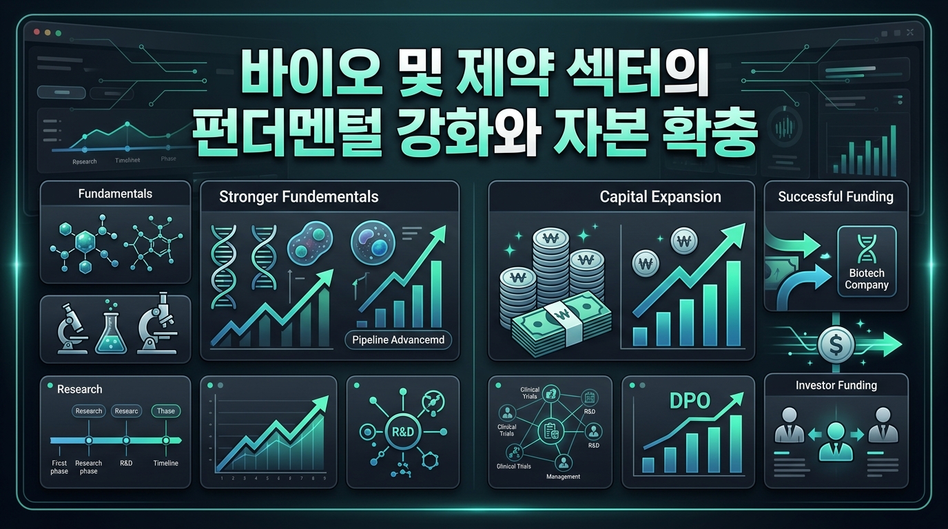 바이오 및 제약 섹터의 펀더멘털 강화와 자본 확충