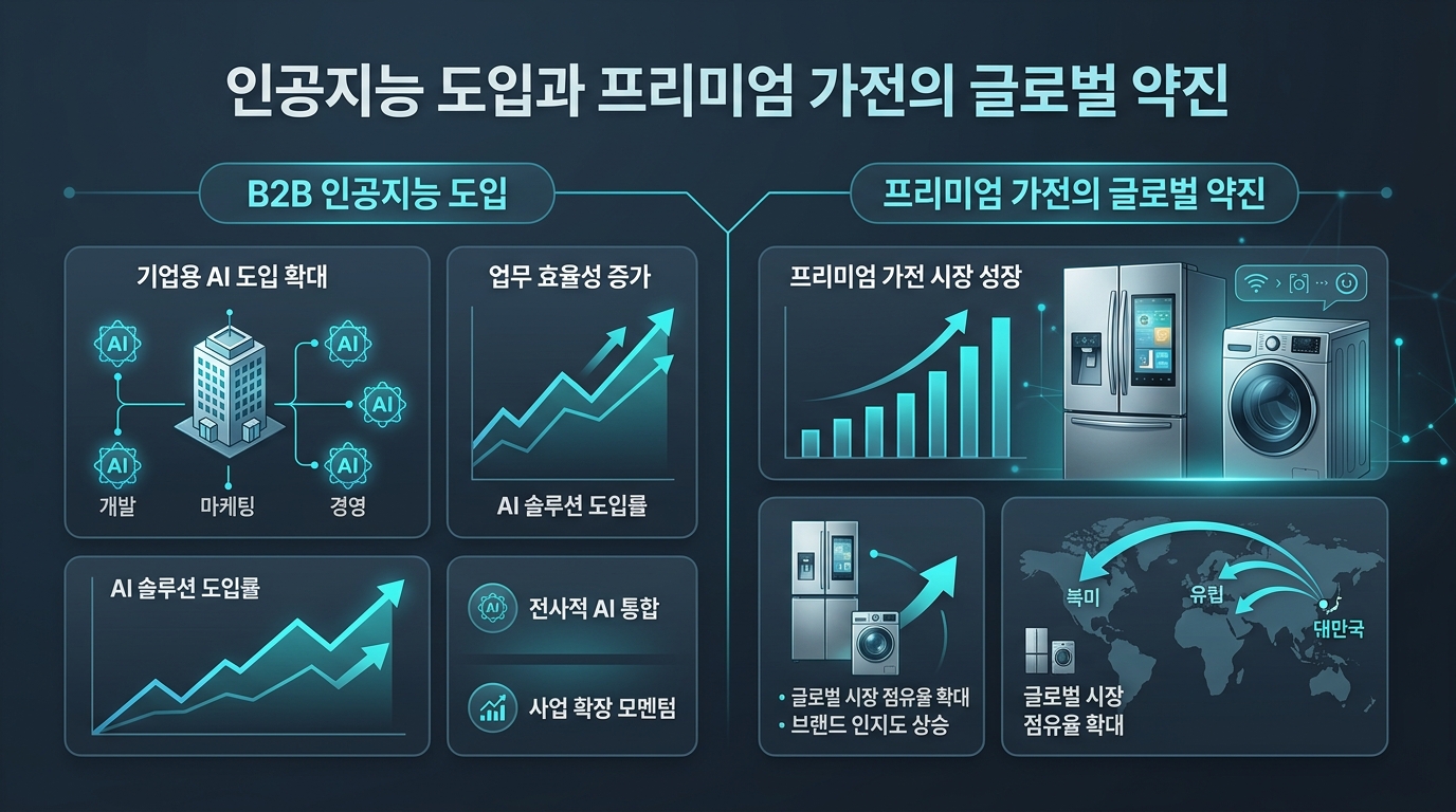 B2B 인공지능 도입과 프리미엄 가전의 글로벌 약진