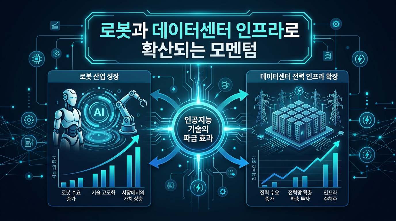 로봇과 데이터센터 인프라로 확산되는 모멘텀
