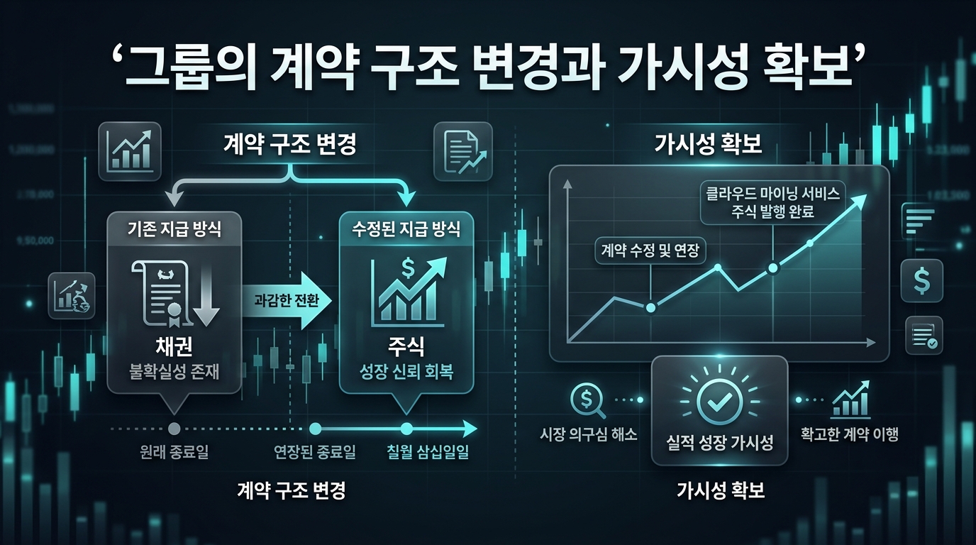 NIP그룹의 계약 구조 변경과 가시성 확보