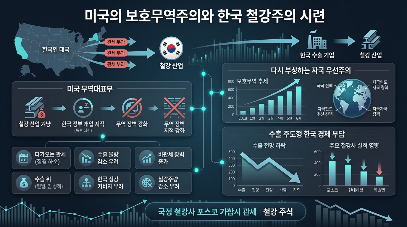 미국의 보호무역주의와 한국 철강주의 시련