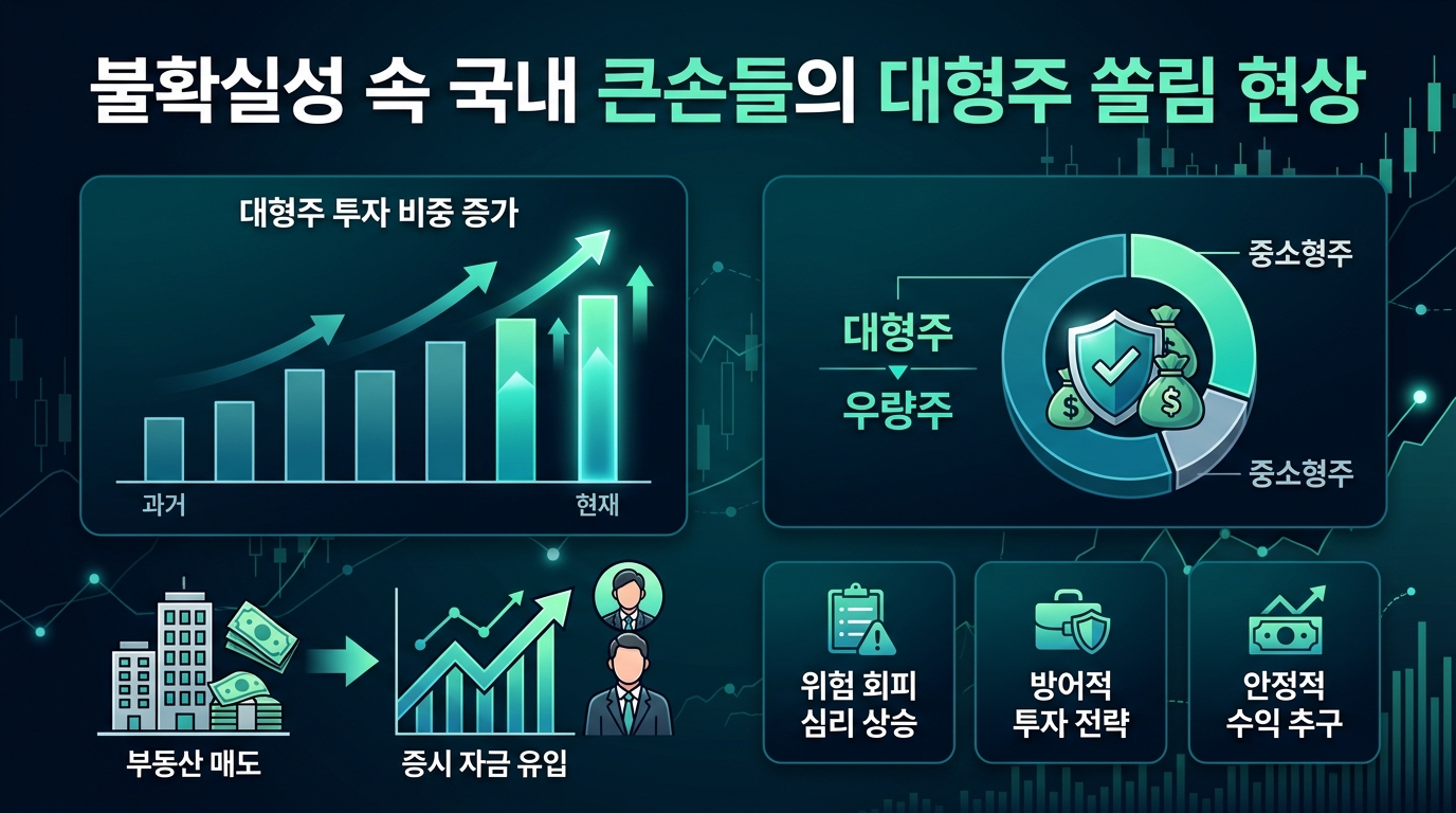 불확실성 속 국내 큰손들의 대형주 쏠림 현상
