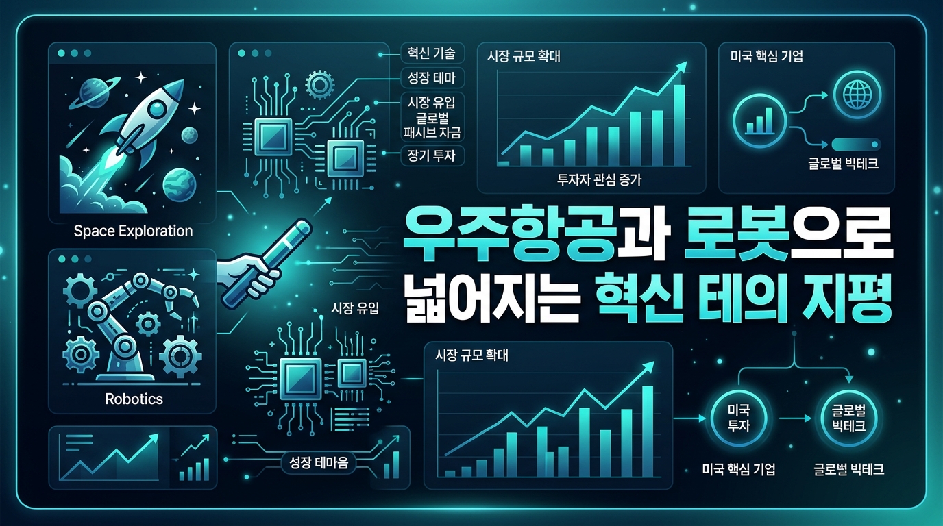 우주항공과 로봇으로 넓어지는 혁신 테마의 지평