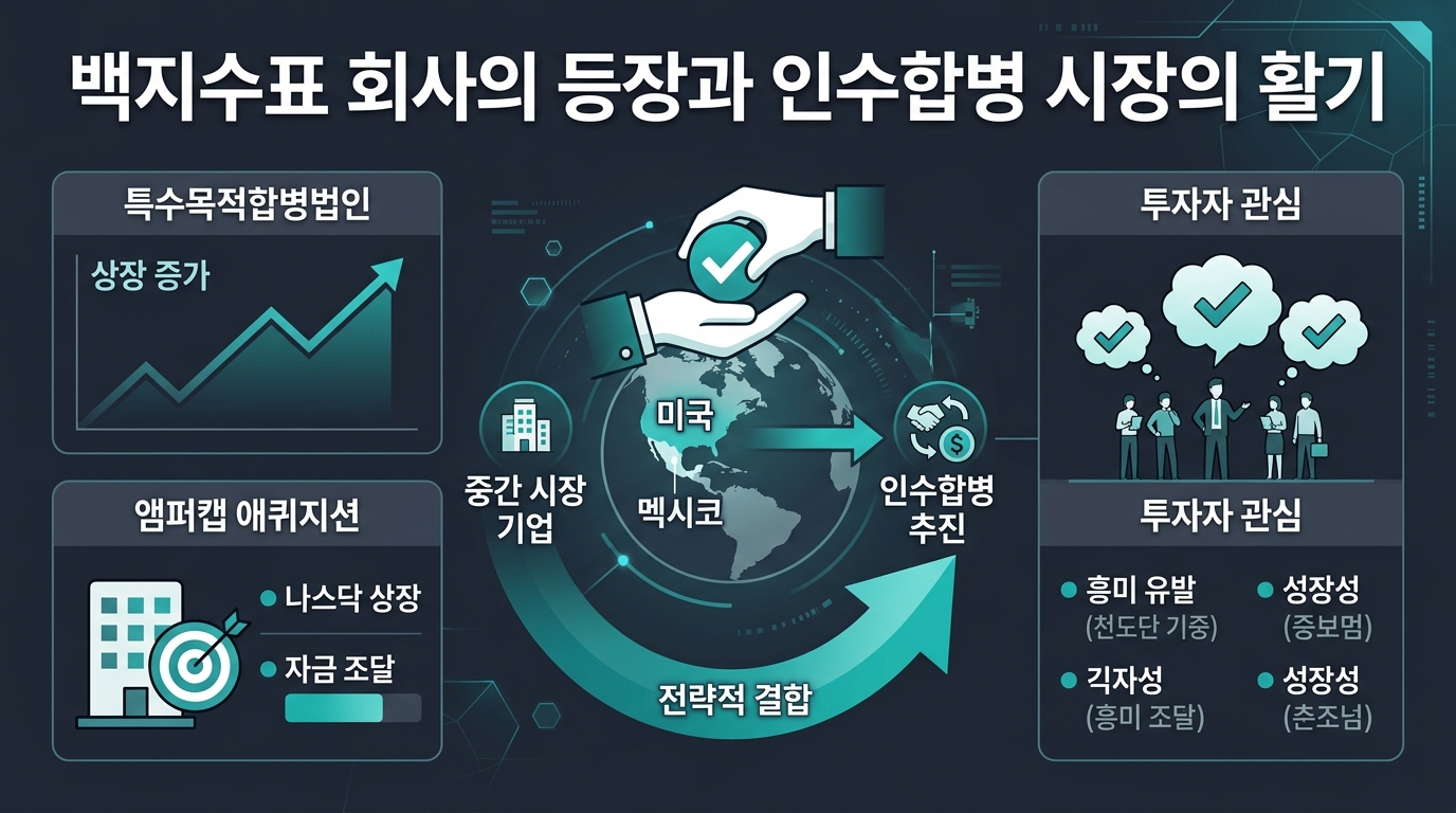 백지수표 회사의 등장과 인수합병 시장의 활기