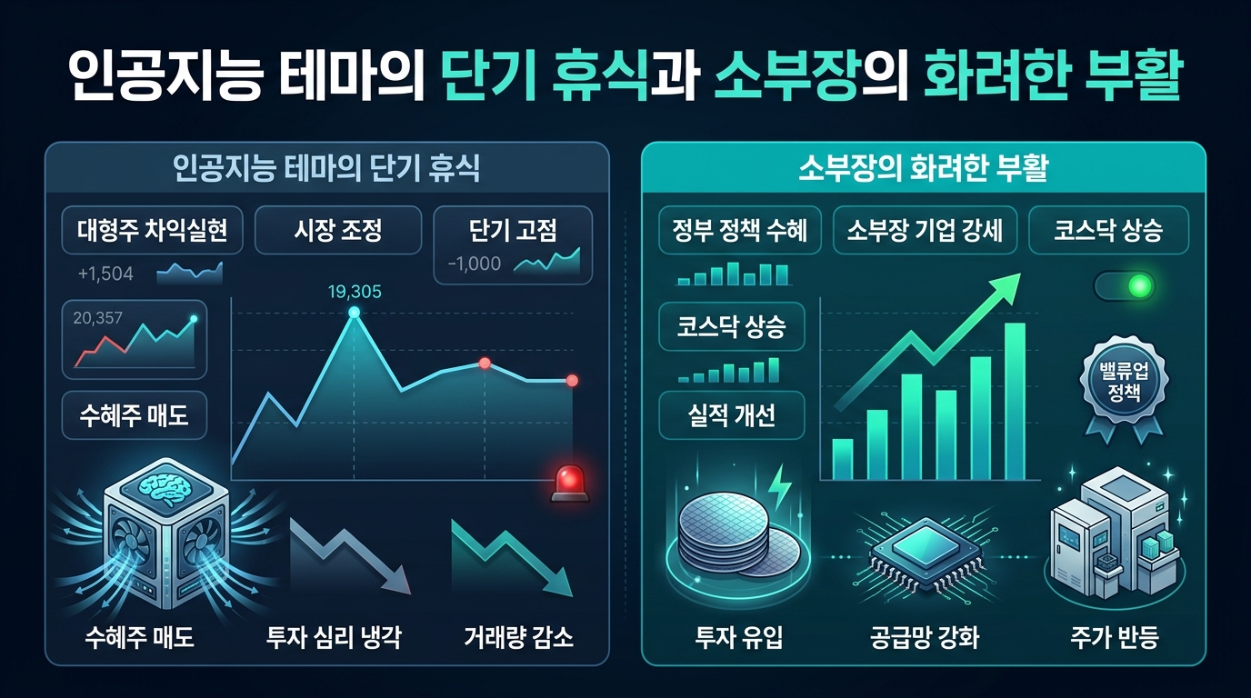 인공지능 테마의 단기 휴식과 소부장의 화려한 부활