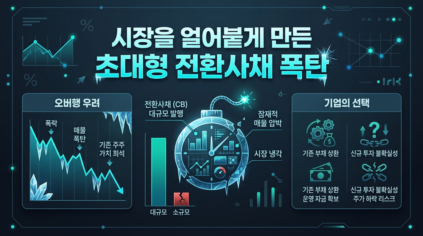 시장을 얼어붙게 만든 초대형 전환사채 폭탄