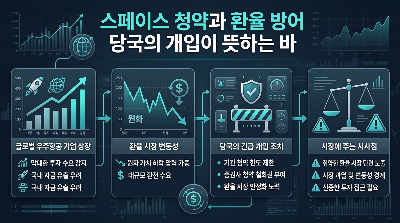 스페이스X 청약과 환율 방어, 당국의 개입이 뜻하는 바