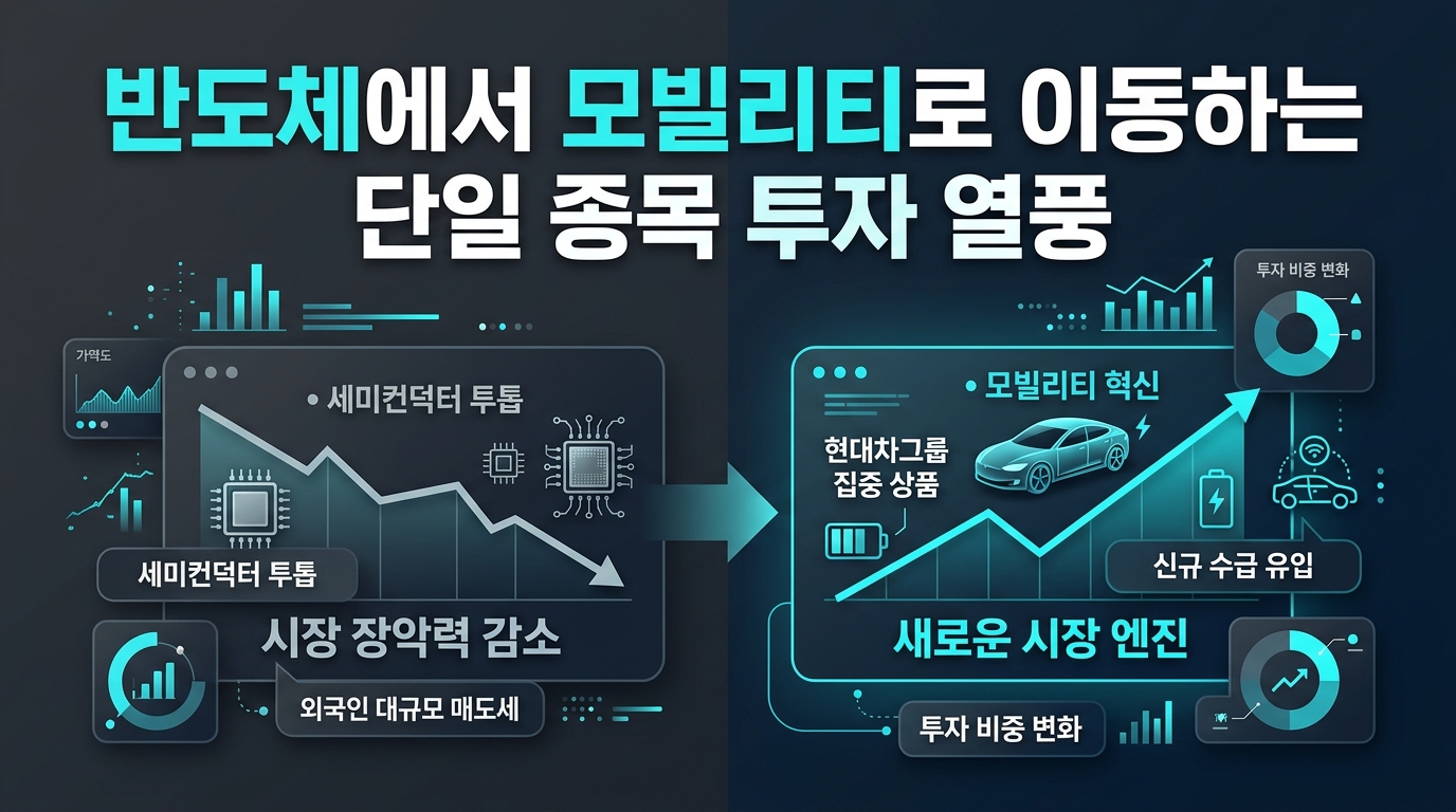 반도체에서 모빌리티로 이동하는 단일 종목 투자 열풍